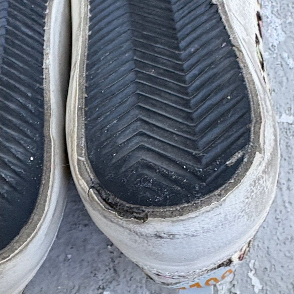 Rare distressed leopard print pony hair golden goose mid star - Picture 7 of 8
